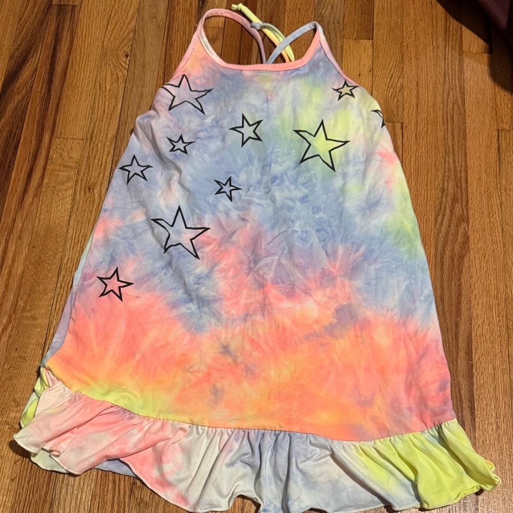 Colorful Starry Kids Casual Dress